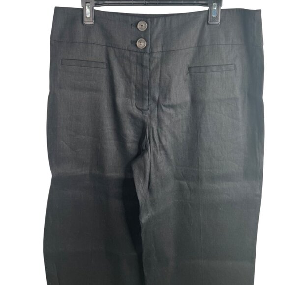 Alfani Womens High-Waist Deep Black Culotte Pants Size 12 - Picture 13 of 15